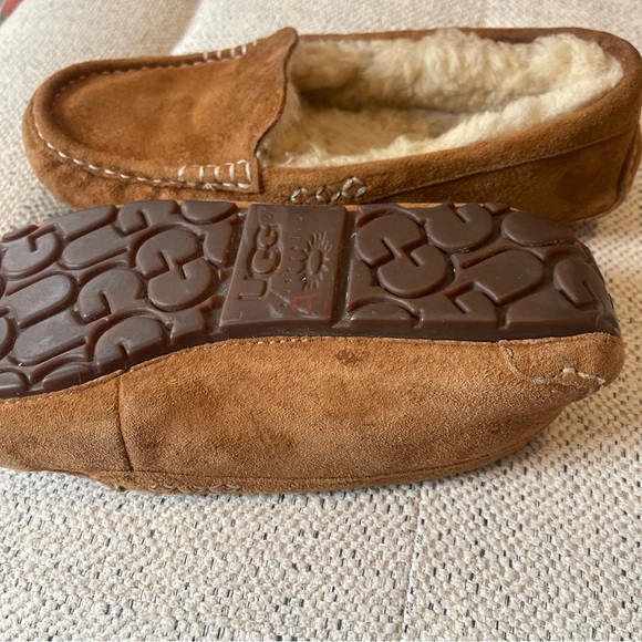 UGG Men's Tan Suede Loafers - Picture 8 of 9